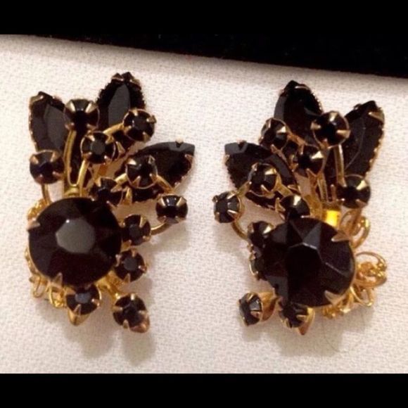 Vintage 1950's Beau Jewels Brooch and Earrings Demi Parure - Picture 4 of 4